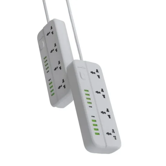 Porodo Blue 6 Universal Sockets Power Strip